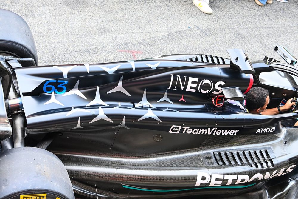 Mercedes W14 detail
