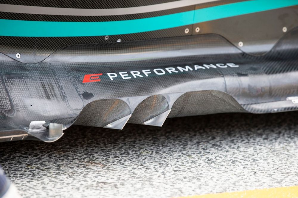 Mercedes W14 detail