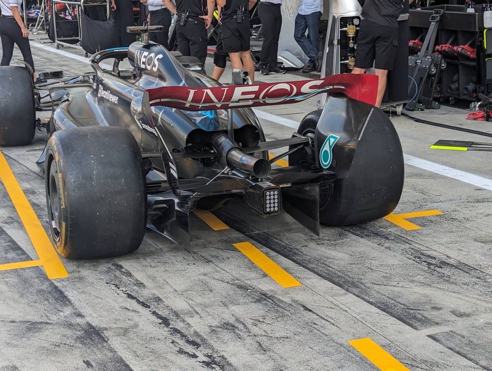 Mercedes W14 technical detail