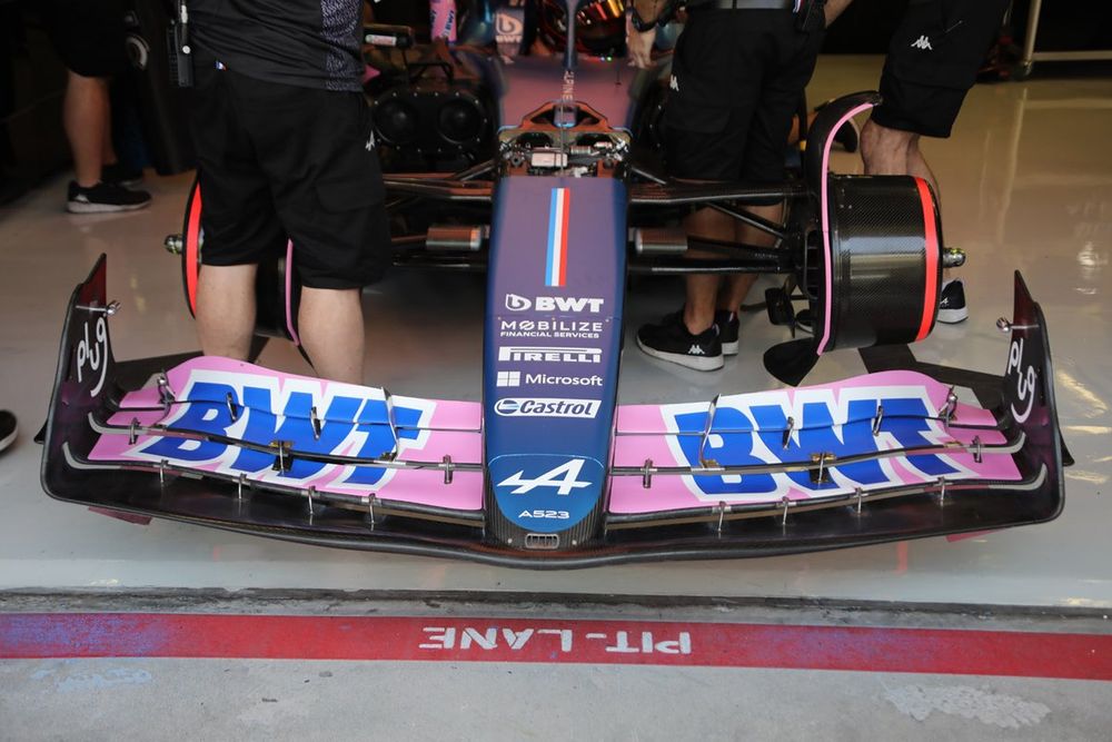 Alpine A523 front wing detail