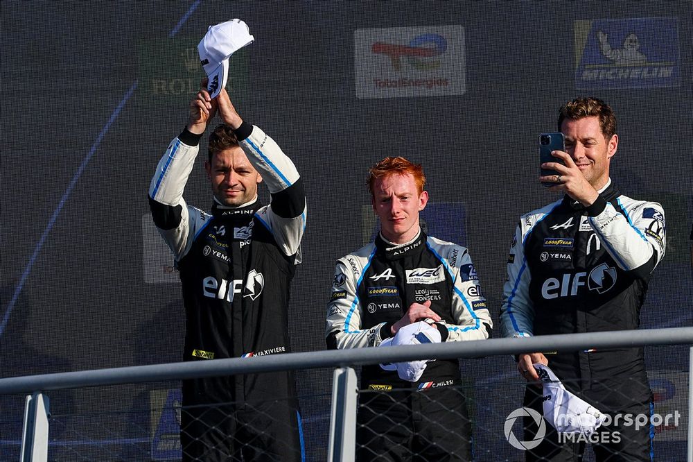 LMP2 Podium: #36 Alpine ELF Team Oreca 07 - Gibson: Matthieu Vaxiviere, Julien Canal, Charles Milesi