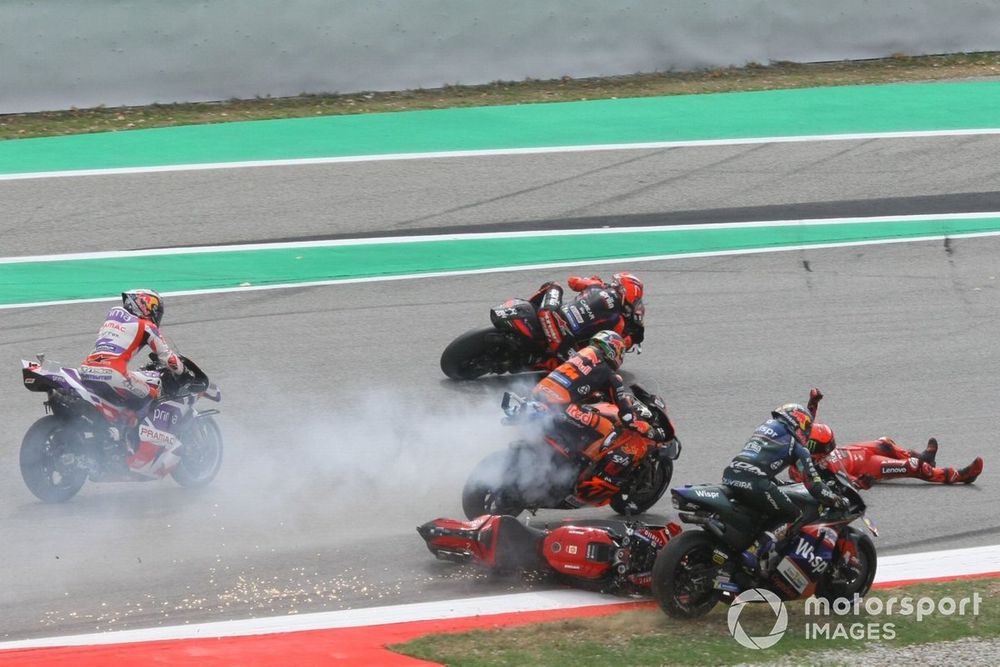 Francesco Bagnaia, Ducati Team crash