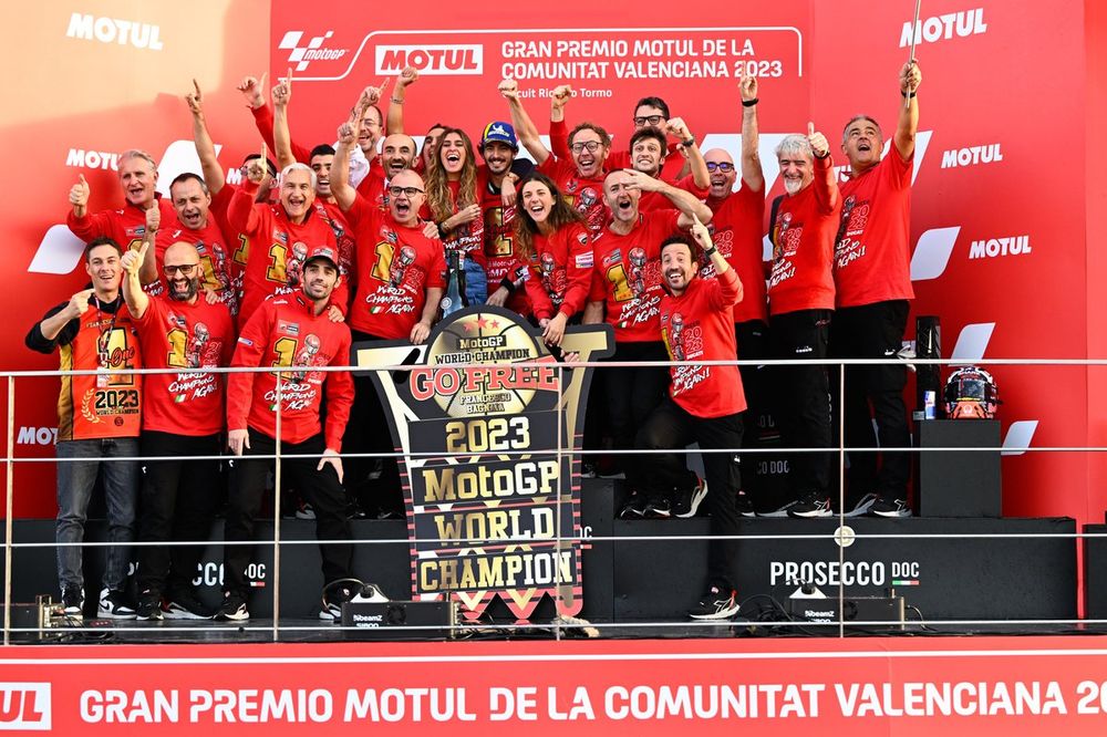 World champion Francesco Bagnaia, Ducati Team
