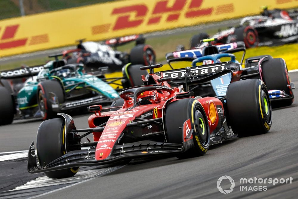 Charles Leclerc, Ferrari SF-23, Pierre Gasly, Alpine A523