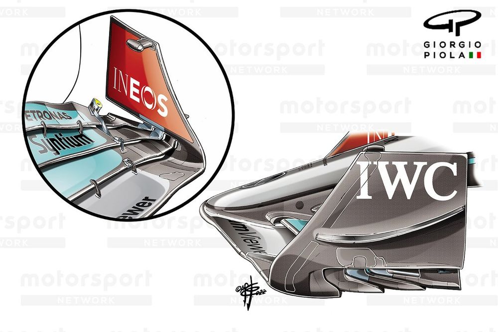 Mercedes W13 Front Wing Endplate
