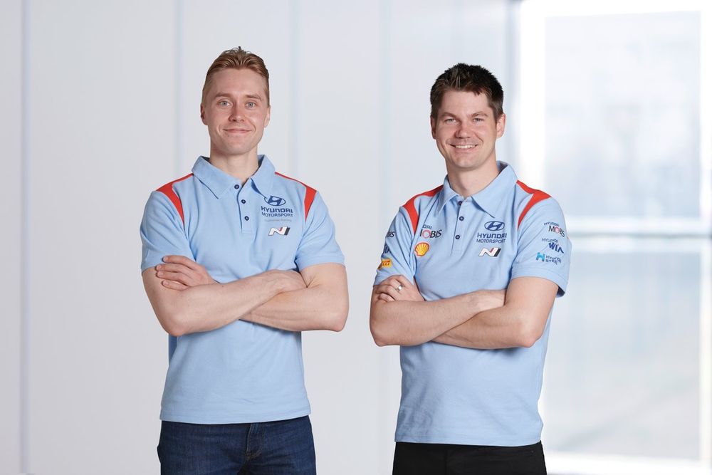 Teemu Suninen and Emil Lindholm, Hyundai Motorsport