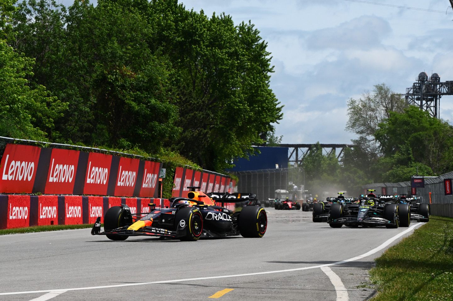 Макс Ферстаппен лидирует на первом круге Гран При Канады © Red Bull Content Pool