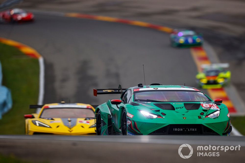 #63: Iron Lynx, Lamborghini Huracan GT3 EVO2, GTD PRO: Jordan Pepper, Andrea Caldarelli