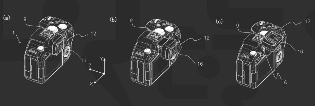 Mirrorless camera with a Tilting EVF
