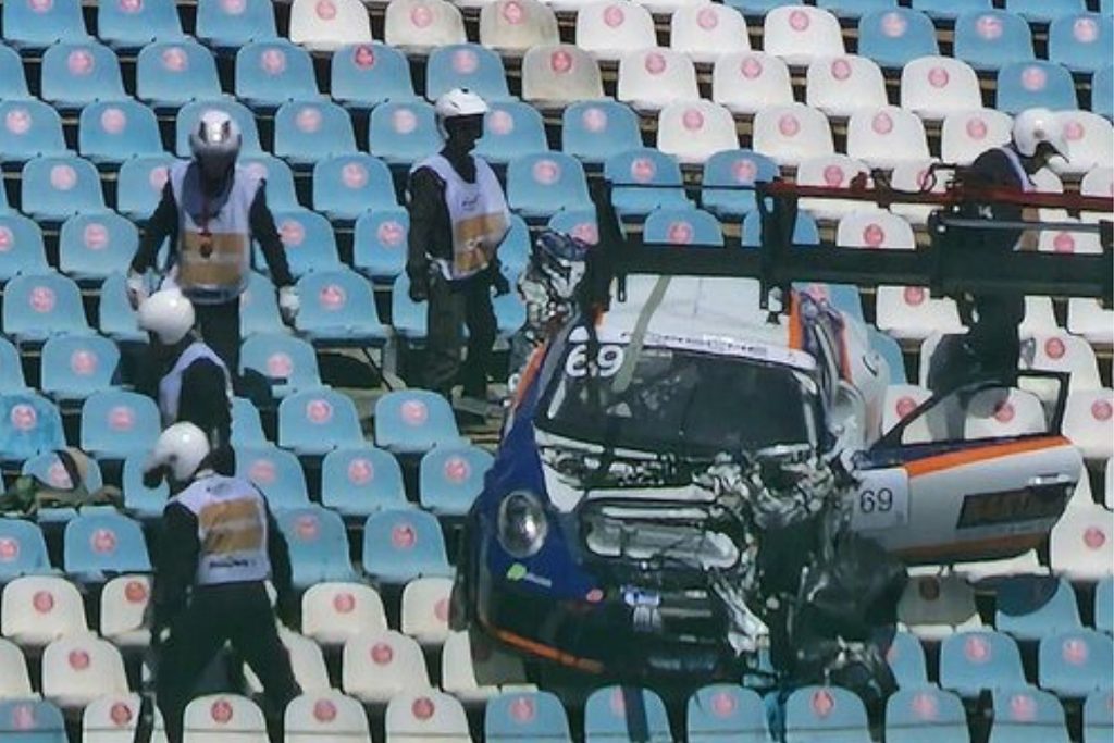 FIA to investigate after car breaches spectator area in Portimao crash