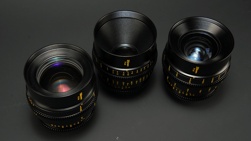 Mitakon Speedmaster 20mm/35mm/50mm S35 T1 Cine Lens Set Launched