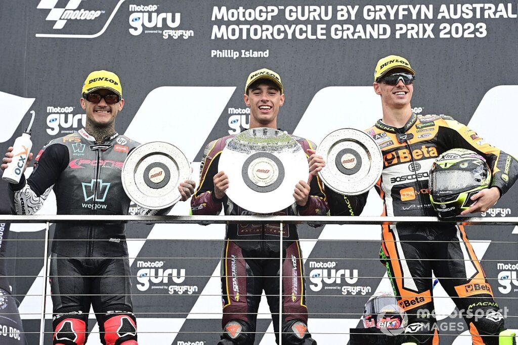 Arbolino takes Moto2 win amid crash carnage