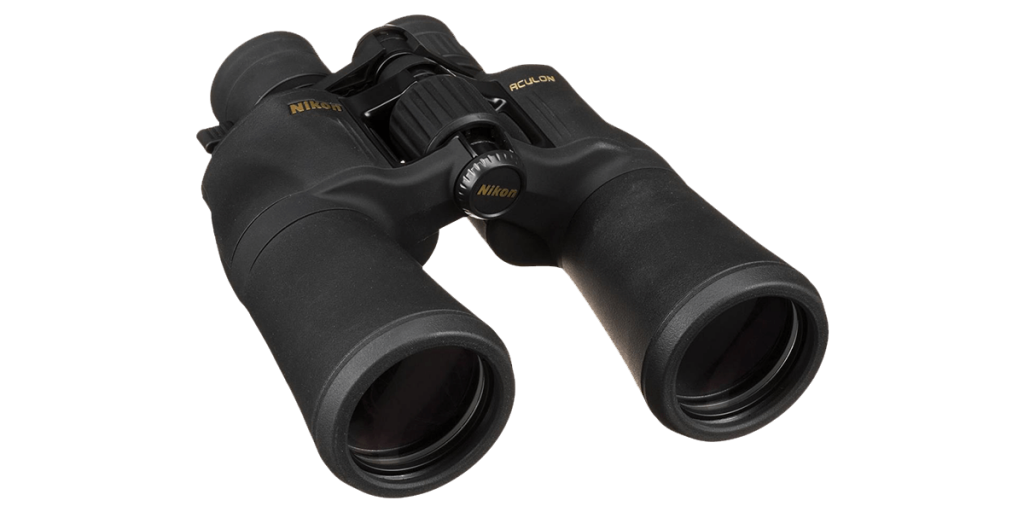 Всепогодный бинокль Nikon 10-22×50 ACULON A211 с призмой Порро 9