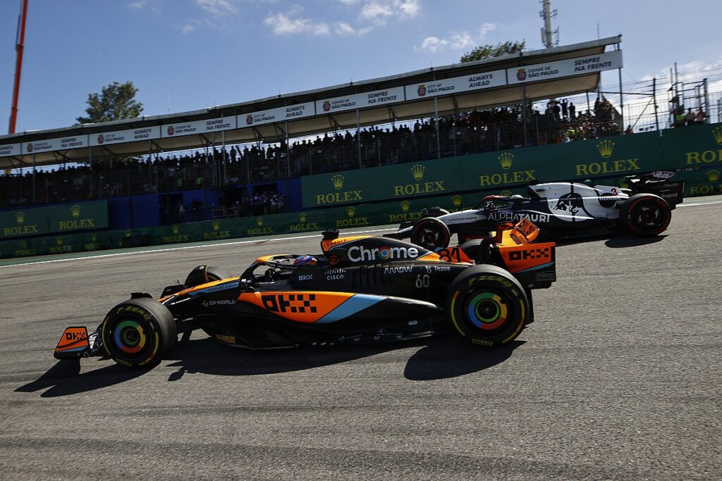 Ricciardo calls out “lame” rule which left him lapped at Brazil restart