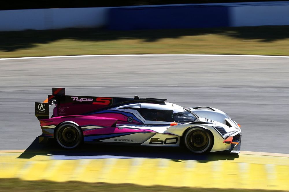 Tom Blomqvist, Meyer Shank Racing W/Curb-Agajanian Acura ARX-06 in testing at Road Atlanta
