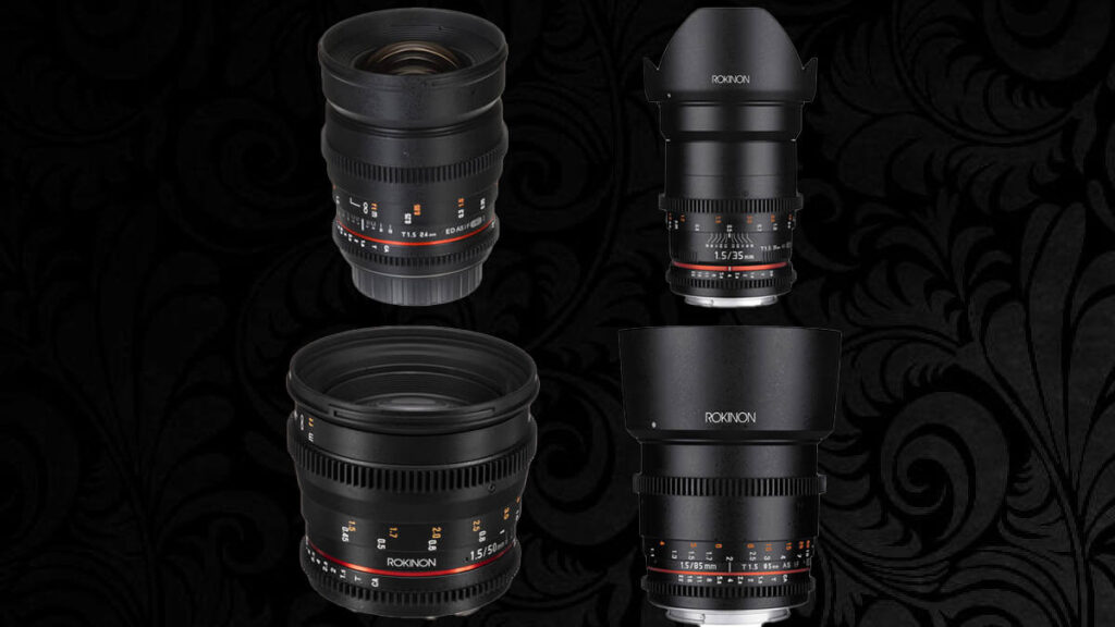 Rokinon 24, 35, 50, 85mm T1.5 Cine DS Lens Bundle 96 (Reg 46)