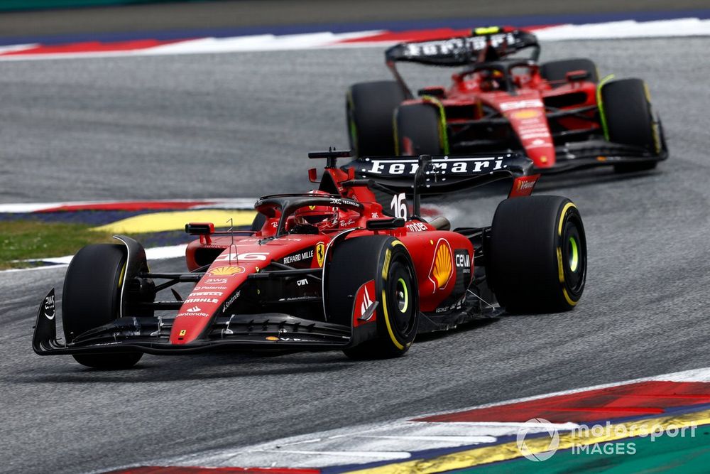 Charles Leclerc, Ferrari SF-23, Carlos Sainz, Ferrari SF-23