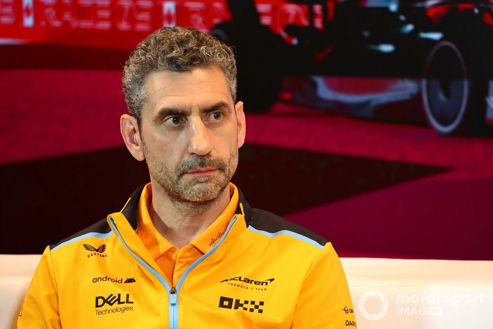 Andrea Stella, Team Principal, McLaren, in the Team Principals Press Conference