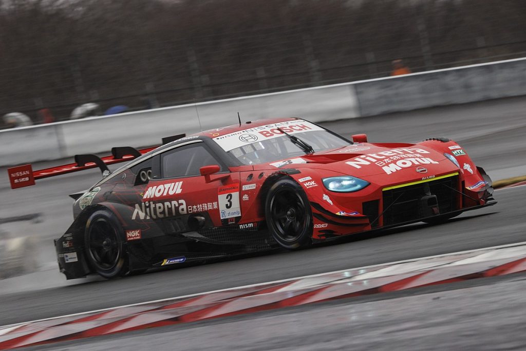 Nissan leads rain-soaked opening day of Fuji SUPER GT test
