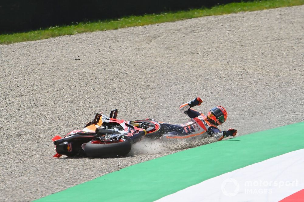 Marc Marquez hasn't finished any of the three grands prix he has started so far this year