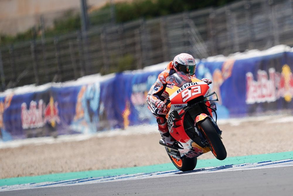 The 2020 Spanish GP, where Marquez would badly break his right arm