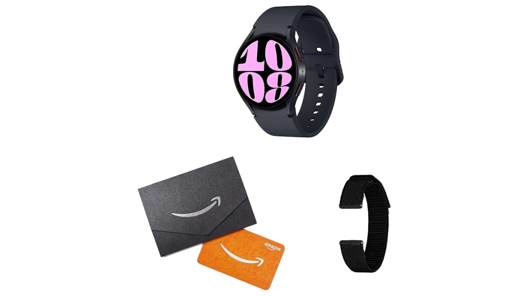 Amazon Gift Card bonus with the purchase of the Samsung Watch6 & Watch6 Classic