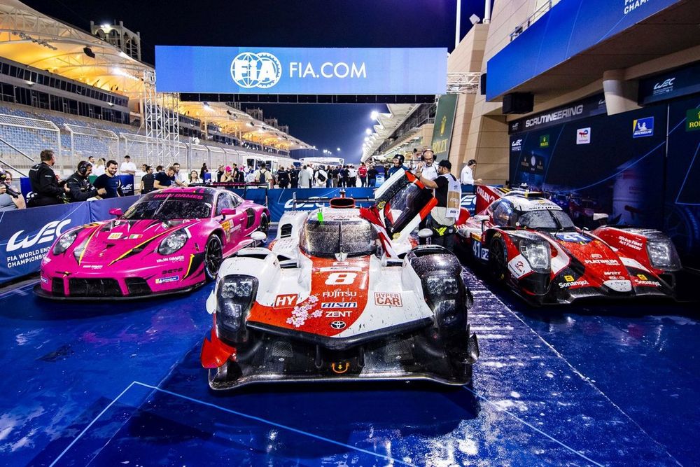 #8 Toyota Gazoo Racing Toyota GR010 - Hybrid: Sebastien Buemi, Brendon Hartley, Ryo Hirakawa, #85 Iron Dames Porsche 911 RSR - 19: Sarah Bovy, Michelle Gatting, Rahel Frey, #41 Team WRT Oreca 07 - Gibson: Rui Andrade, Robert Kubica, Louis Deletraz
