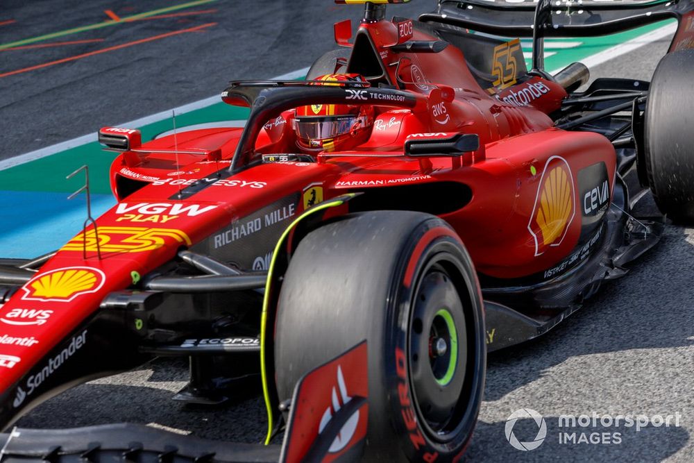 Ferrari is sporting revised sidepods in Spain