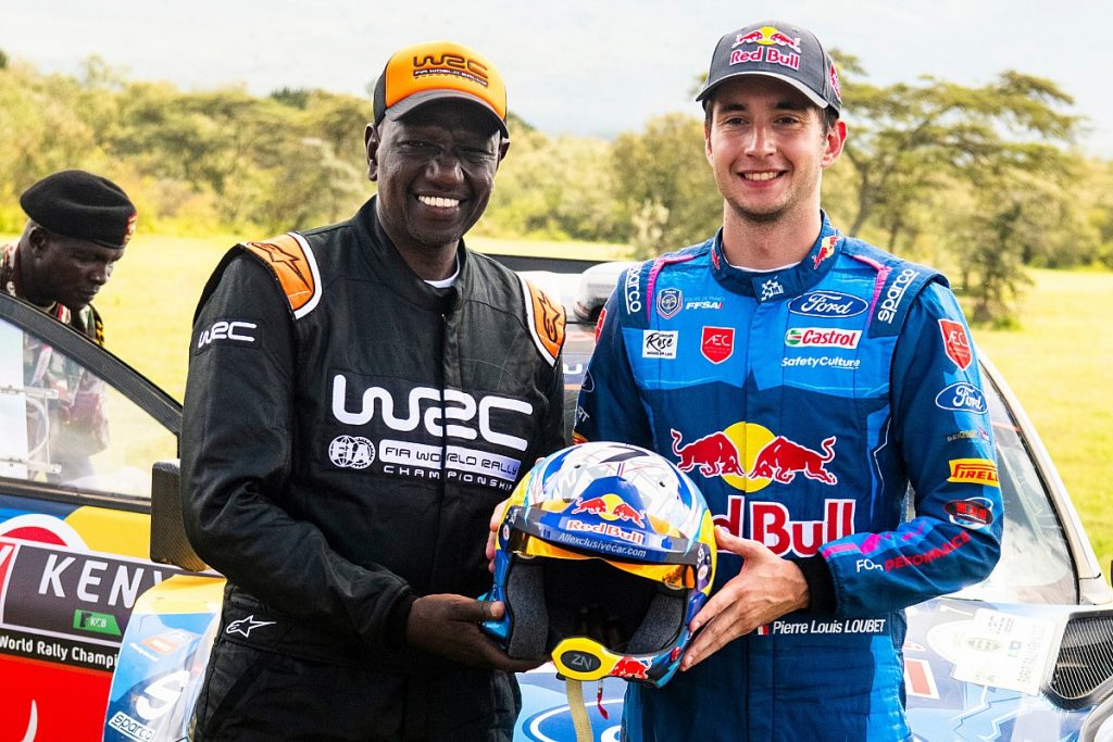 Loubet faced «biggest responsibility» driving Kenyan president at WRC Safari Rally