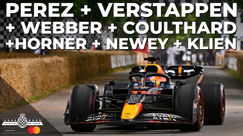 Видео: Парад болидов Red Bull Racing на Фестивале скорости в Гудвуде
