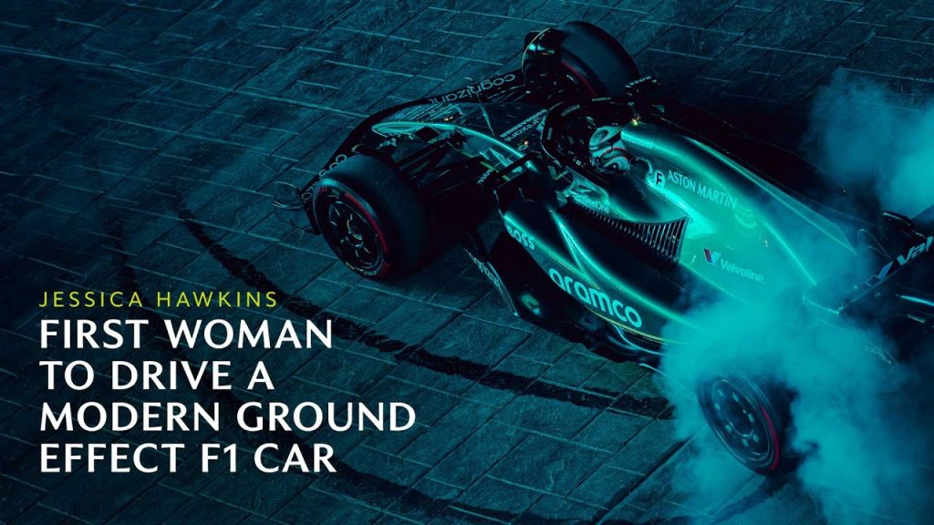 Aston Martin показал заезды девушки-пилота на современной Формуле 1
