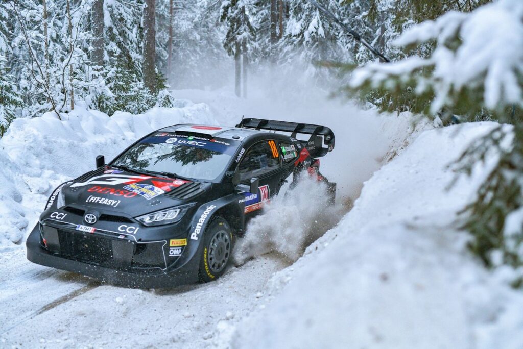 Katsuta leads as Rovanpera, Tanak crash out