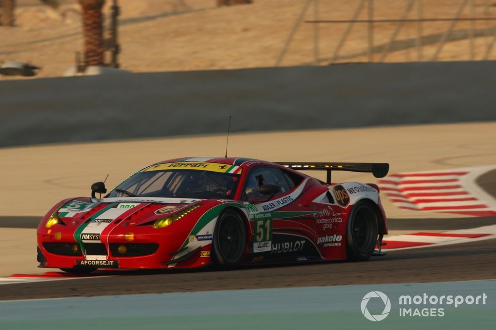 When Bruni and Fisichella were split for the 2013 WEC finale in Bahrain, Bruni sealed the title with Vilander alongside