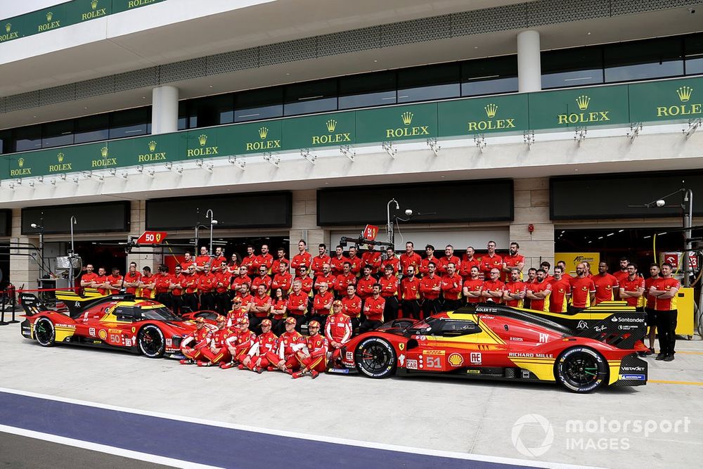 #50 Ferrari Af Corse Ferrari 499P: Antonio Fuoco, Miguel Molina, Nicklas Nielsen, #51 Ferrari Af Corse Ferrari 499P: Alessandro Pier Guidi, James Calado, Antonio Giovinazzi