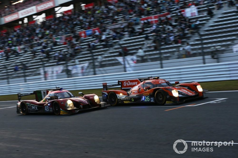 Stevens had to pass Senna twice to secure his first WEC victory on his second appearance for Jota at Fuji in 2016