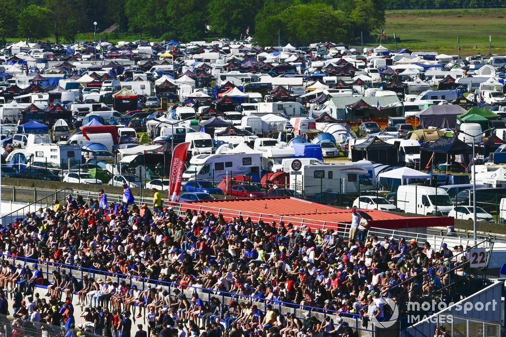 The crowd was out in force at Le Mans