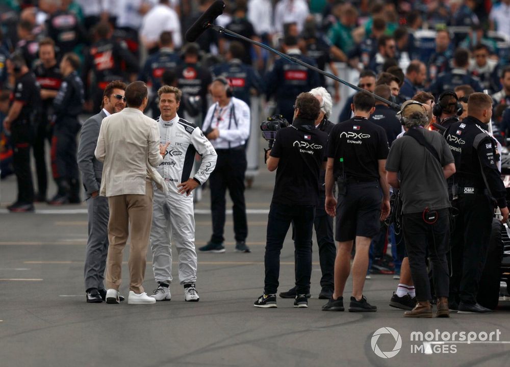 Spanish actor Javier Bardem and Brad Pitt on the grid