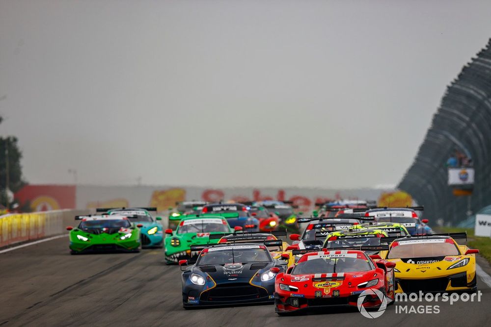 #62 Risi Competizione Ferrari 296 GT3: Daniel Serra, Davide Rigon, #23 Heart of Racing Team Aston Martin Vantage GT3 Evo: Ross Gunn, Alex Riberas, #3 Corvette Racing by Pratt Miller Motorsports Corvette Z06 GT3.R: Antonio Garcia, Alexander Sims