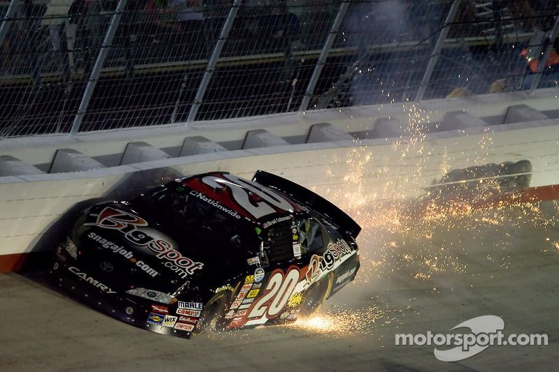 Brad Coleman hits the wall at Bristol