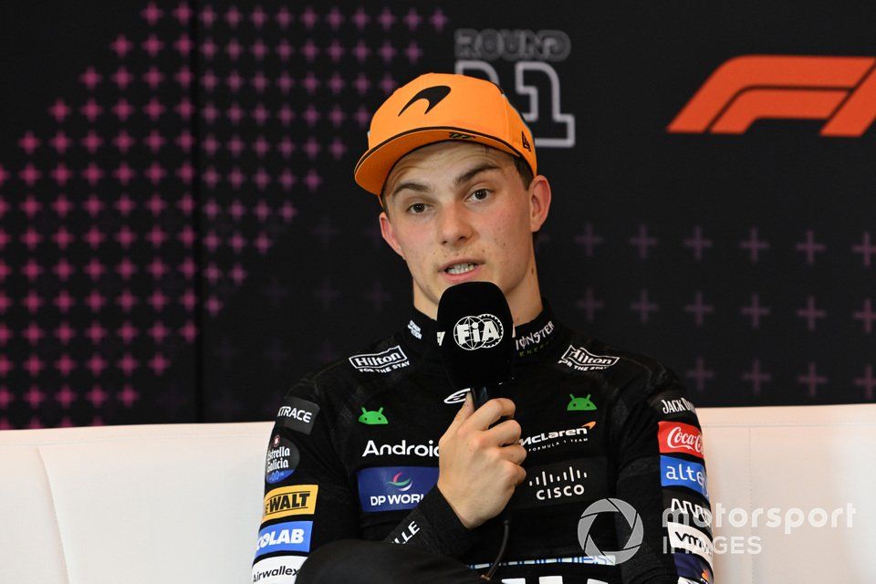 Oscar Piastri, McLaren F1 Team, 2nd position, in the post Sprint Press Conference