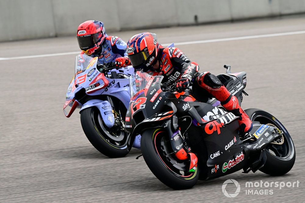 Aprilia is the only manufacturer to defeat Ducati this season, but this is not reflected in the standings