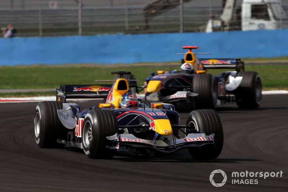 Original Red Bull drivers from 2005 Klien and Coulthard will be on hand to mark the team's 20 years in F1