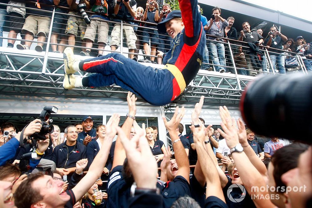 Race winner Sebastian Vettel, Toro Rosso