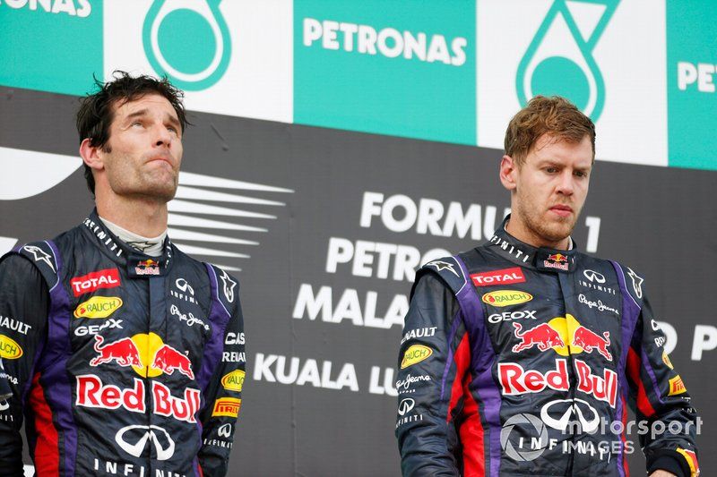 Mark Webber, Red Bull Racing and Sebastian Vettel, Red Bull Racing