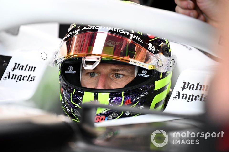 Nico Hulkenberg, Haas F1 Team, in the cockpit 