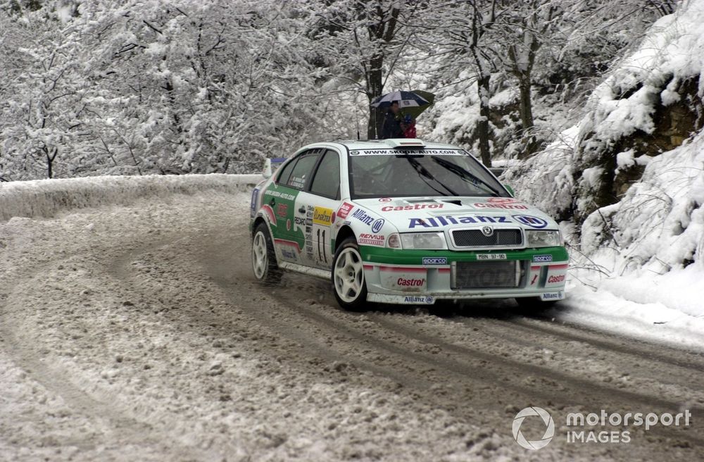 Schwarz came close to beating Delecour to the rostrum on the snowy Monte Carlo