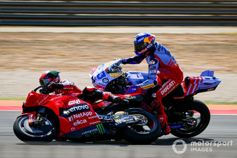 Bagnaia's crash with Alex Marquez gave a handy points advantage at the Aragon GP