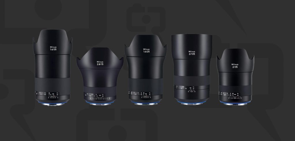 В продаже объективы Zeiss Milvus Canon EF.