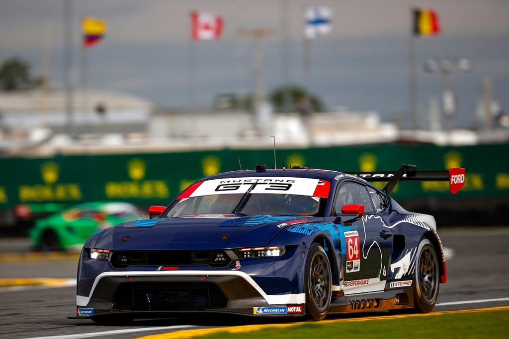 Cadillac claws back in GTP, Mustang paces GTD