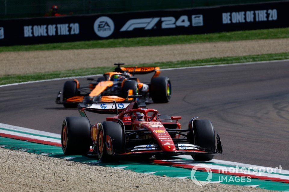 Charles Leclerc, Ferrari SF-24, Oscar Piastri, McLaren MCL38